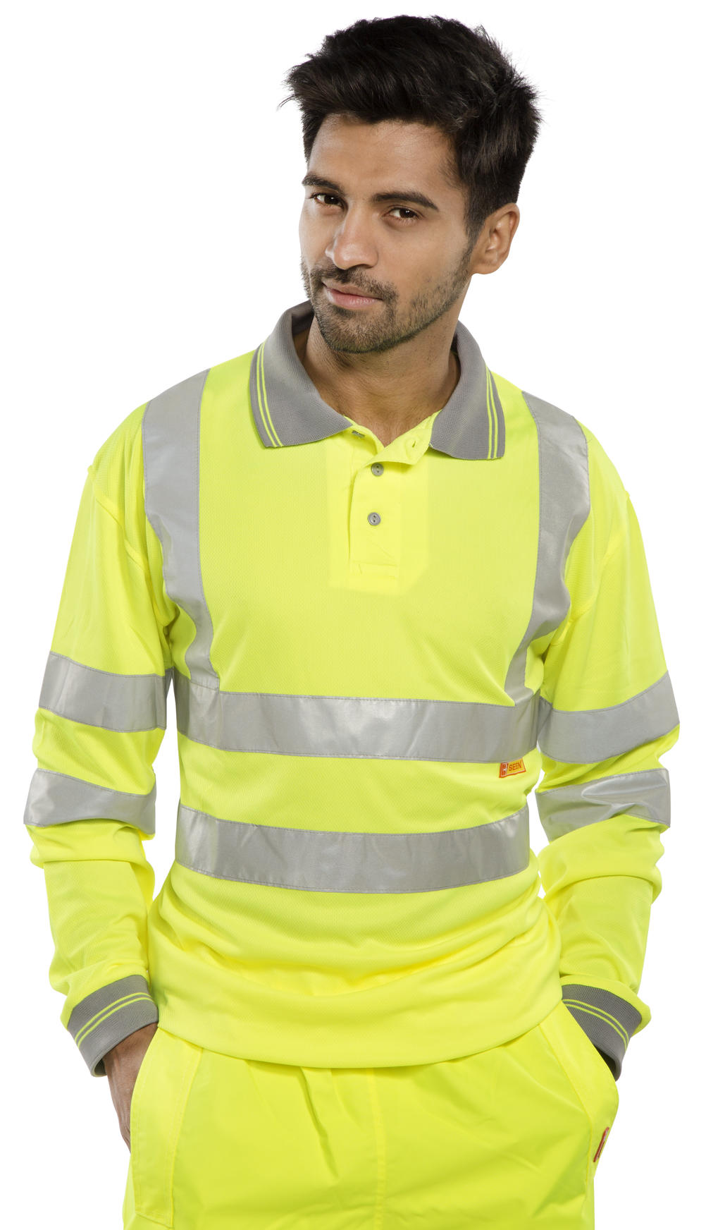 Beeswift Long Sleeve Hi-Vis Polo Shirt