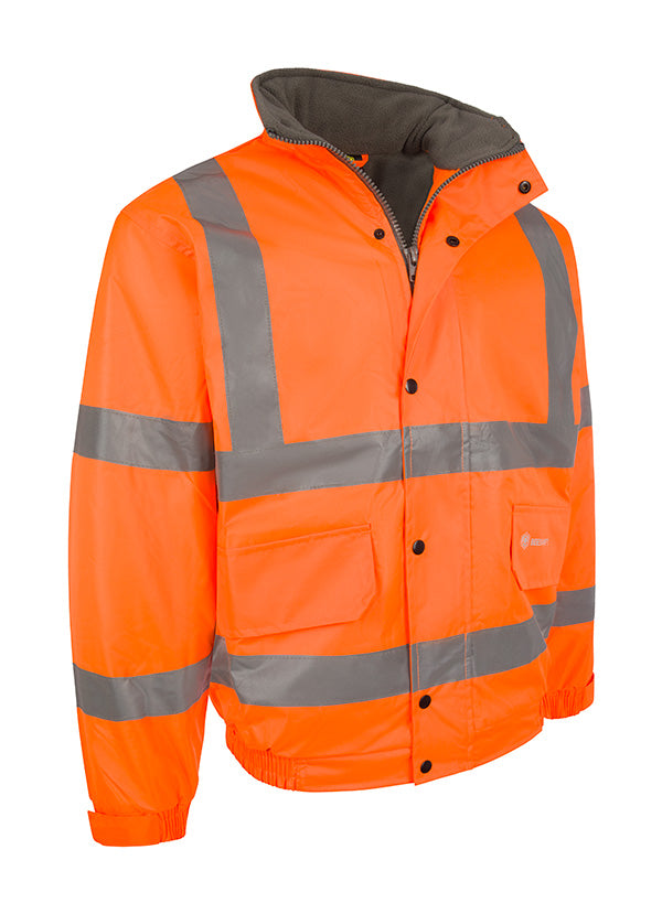 Beeswift Hi-Vis Fleece Lined Bomber Jacket
