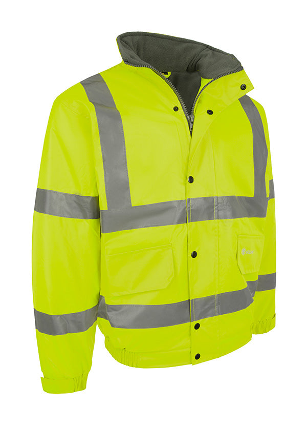 Beeswift Hi-Vis Fleece Lined Bomber Jacket