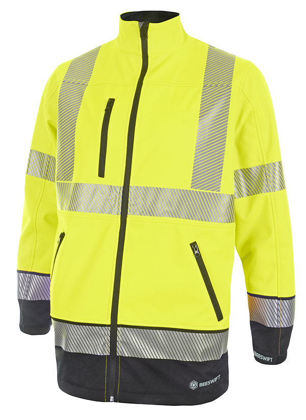 Beeswift Deltic Hi-Vis Two-Tone Soft Shell Jacket