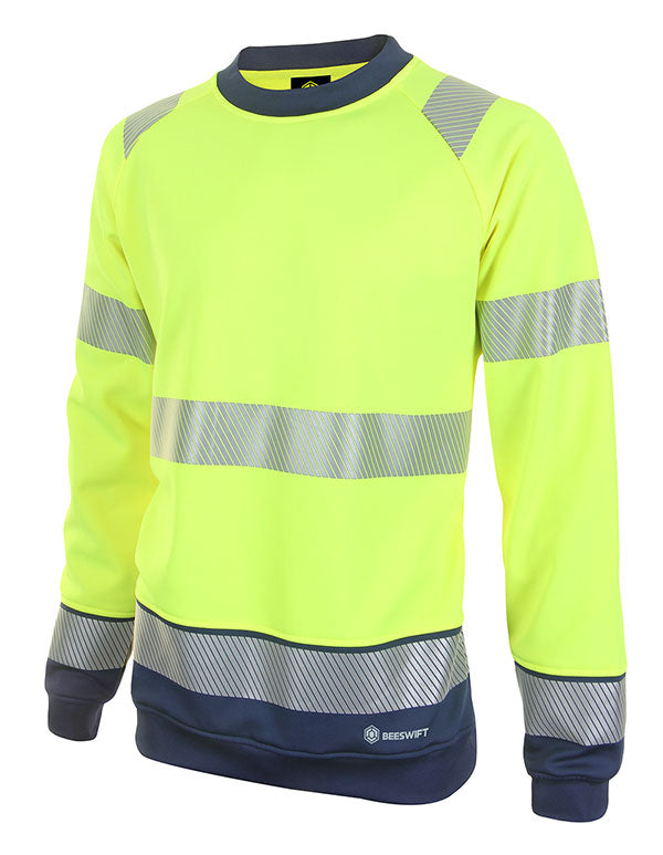Beeswift Deltic Hi-Vis Two-Tone Sweatshirt